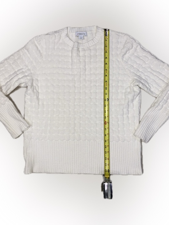 Liz Claiborne Sweaters - Liz Claiborne Cream Cable Knit Crewneck Sweater